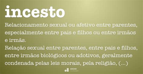 insesto que es|O que é: Incesto